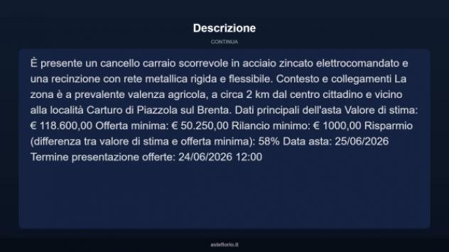 Immobile in asta di 170 m² con più di 5 locali e box auto in vendita a Grantorto - Foto 12