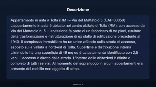 Immobile in asta di 49 m² in vendita a Tolfa - Foto 4