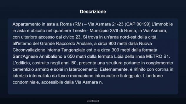Immobile in asta di 185 m², box auto doppio in vendita a Roma - Foto 3
