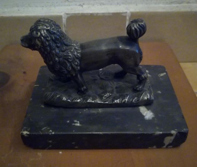 Barboncino Reale in bronzo fine 800 francese - Foto 2
