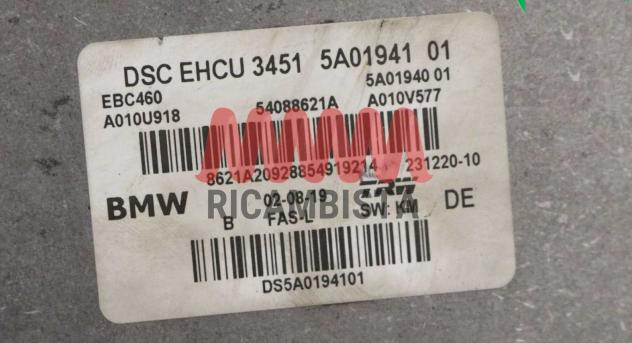 34511543552 BMW X3 Xdrive centralina ABS gruppo pompa TRW