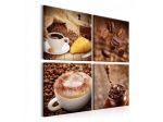 Quadro Cappuccino E Caffè - 4 Quadri - ARREDALACASA