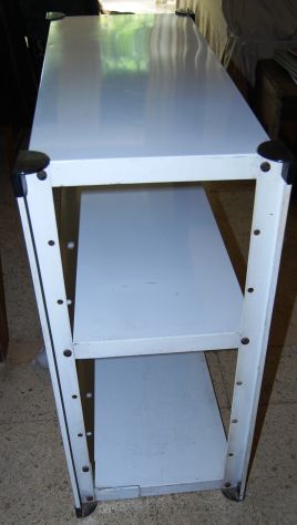 libreria scaffale 3 ripiani in metallo 74x34x86 - Foto 4