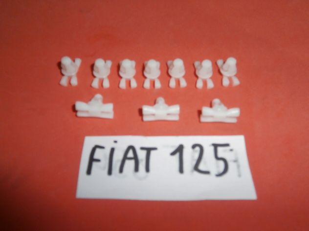 Clip mollette di fissaggio modanature fiancate profili laterali Fiat 125 special - Foto 5