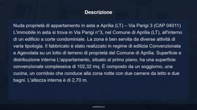 Immobile in asta di 102 m², box auto in vendita a Aprilia - Foto 15