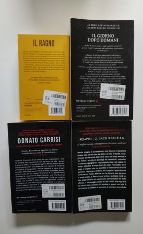 4 romanzi thriller libri usati ma buoni a meta prezzo