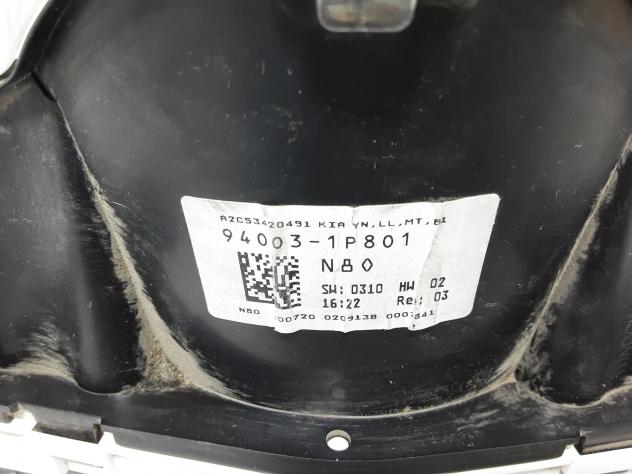 QUADRO STRUMENTI KIA Venga 1° Serie 940031P801 (10) - Foto 4