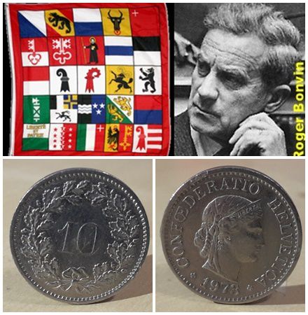Svizzera, Confederazione 10 Rappen 1973.