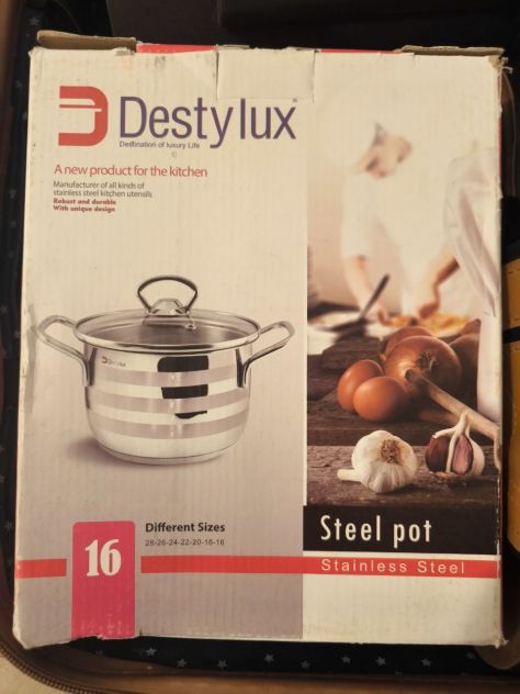 Pentola inox 16 cm Destylux