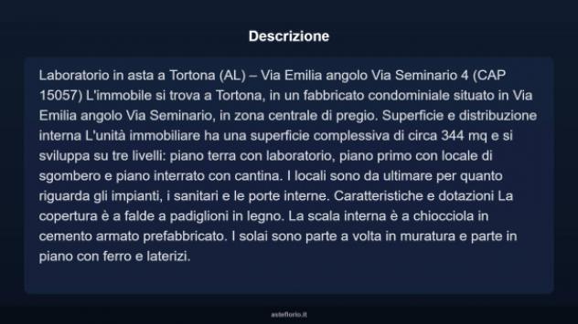 Immobile in asta di 344 m² in vendita a Tortona - Foto 5