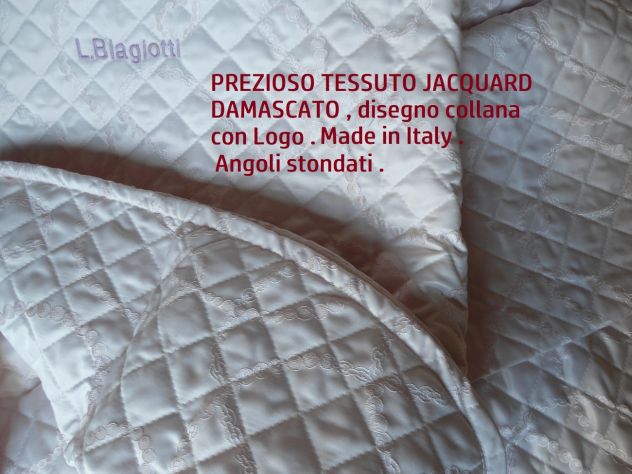 LAURA BIAGIOTTI COPRILETTO QUILT IN DAMASCO JACQUARD MATRIMONIALE - Foto 6