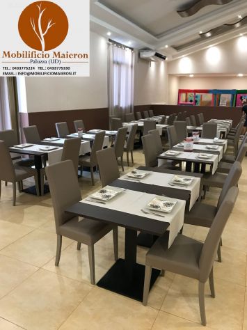 Set Sedie Tavoli Cusio Stile Moderno Per Bar Ristorante Pizzerie Pub - Foto 3