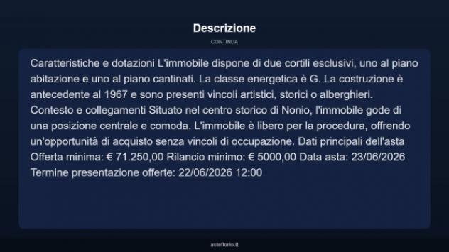 Immobile in asta di 213 m² in vendita a Nonio - Foto 6
