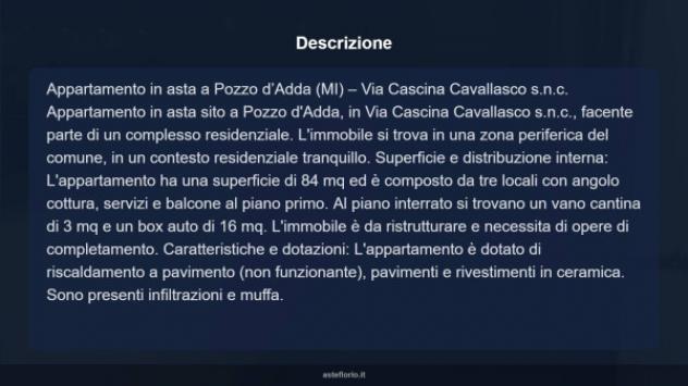 Immobile in asta di 84 m², box auto in vendita a Pozzo d'Adda - Foto 17