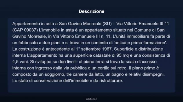 Immobile in asta di 95 m² in vendita a San Gavino Monreale - Foto 3