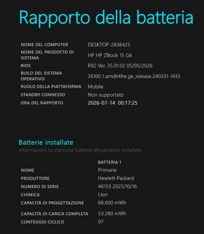GAMING - HP Zbook 15 G6 15" 4K. i7-9750H Ram 32GB ssd 256GB+1TB HDD 4GB video - Foto 5