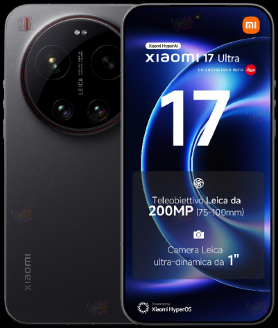 Xiaomi 17 Ultra 5G 512GB 16GB RAM Dual Sim Black Europa scon da € 1.140 a € 940