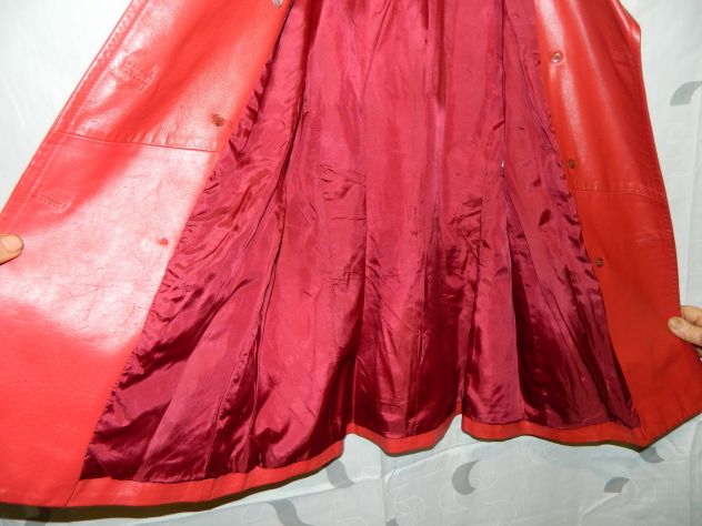 Giacca donna MAX&amp;Co. in pelle rossa 44 - Foto 4