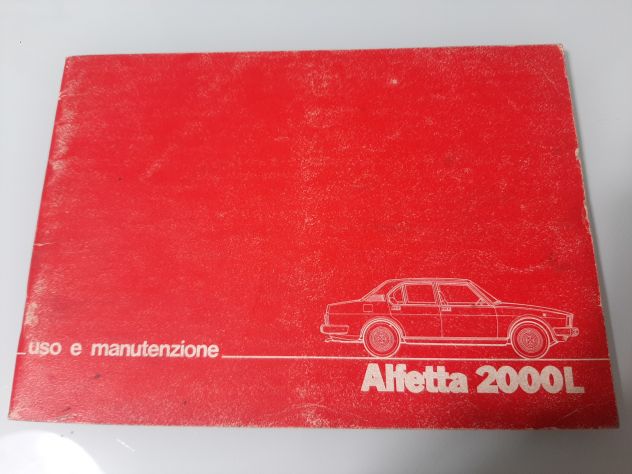 ALFA ROMEO ALFETTA 2000 L USO E MANUTENZIONE ORIGINALE