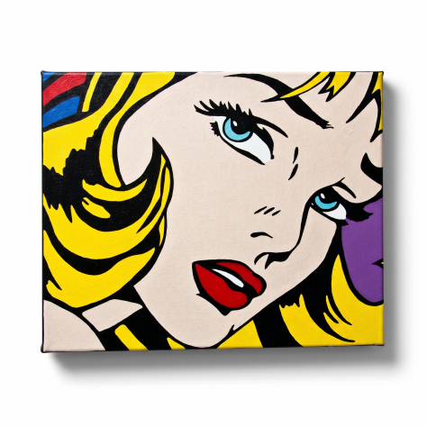 Quadro Roy Lichtenstein dipinto a mano - Foto 2