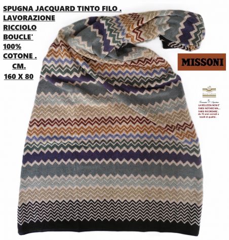 Teli spugna MISSONI , mare piscina bagno ecc. cm. 160 x 80 unisex - Foto 3