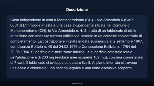 Immobile in asta di 203 m² con più di 5 locali in vendita a Montenerodomo - Foto 4