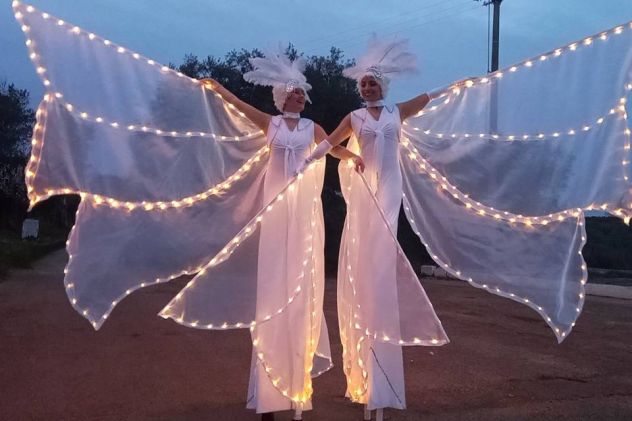 TRAMPOLIERI FARFALLE LUMINOSE