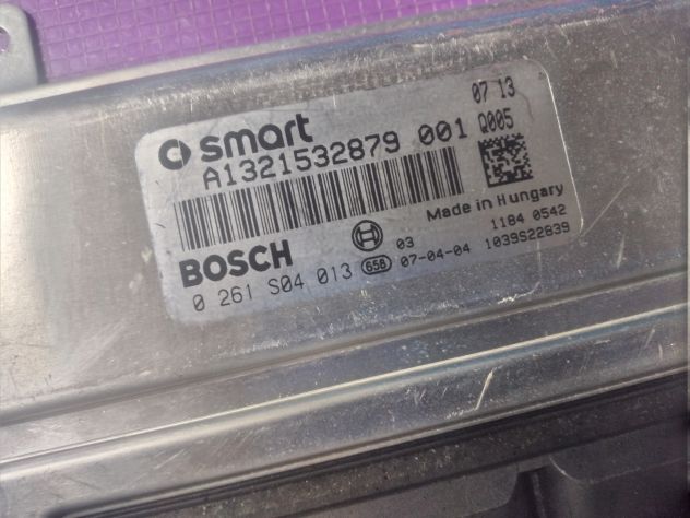 Centralina Motore Iniezione ECU BOSCH 0261S04013 SMART FORTWO A/C451 A1321532879 - Foto 2