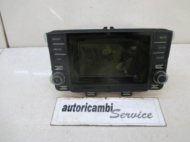6C0035885A AUTORADIO CON INGRESSO SCHEDA SD (NON FORNIAMO CODICE AUTORADIO, SOLO TELAIO VEICOLO) VOLKSWAGEN POLO 1.0 B 44KW 5M 5P (2014) RICAMBIO USAT