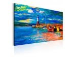Quadro Barche In Molo Cm. 90x60 E 120x80 - ARREDALACASA