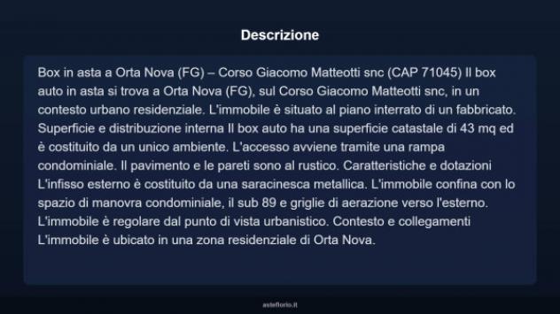 Immobile in asta di 43 m² in vendita a Orta Nova - Foto 3