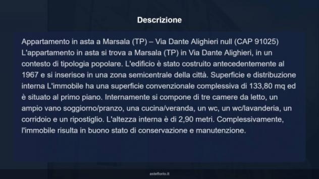 Immobile in asta di 133 m² con più di 5 locali in vendita a Marsala - Foto 18