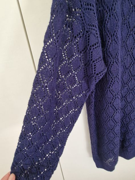 Maglione blu fatto a mano - Foto 3