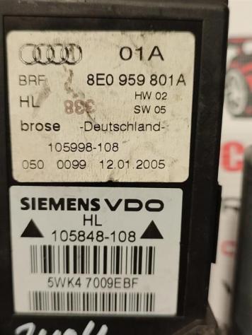 MOTORINO ALZAVETRO POSTERIORE SINISTRO AUDI A4 Avant (8ED) 8E0959801A 0130821767 (0408) - Foto 2
