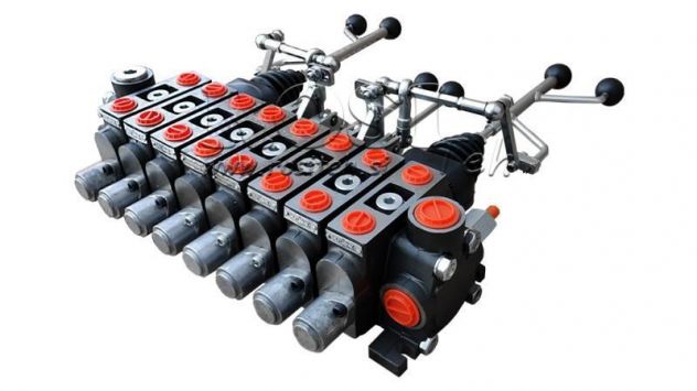 -VALVOLA IDRAULICA HIAB 8xPC70 + 2X EURO JOYSTICK 3 POZ - Foto 7
