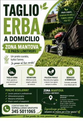 Taglio erba a domicilio