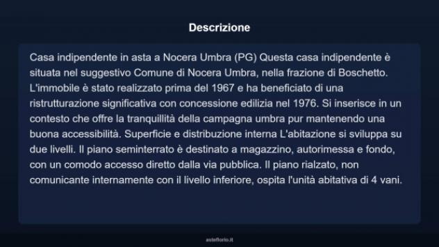 Immobile in asta di 60 m², box auto in vendita a Nocera Umbra - Foto 16