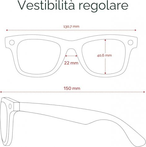 Ray-Ban Meta Wayfarer 1ª generazione Jeans opaco trasparente Polarizzate blu - Foto 6