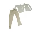 lotto vestiti donna taglia 44. 1 pantalone beige tag 44 2 maglie intime lana 100