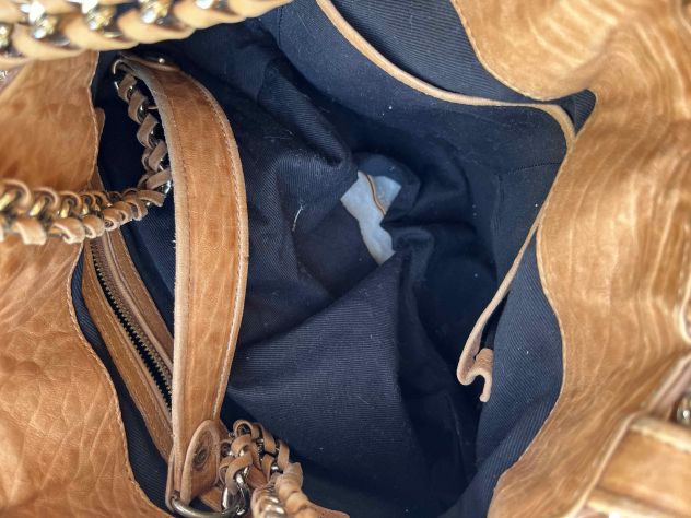 MCM borsa donna in pelle martellata brandy - Foto 3