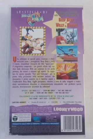 VIDEOCASSETTA VHS LE STELLE DI SPACE JAM BEEP BEEP E WILLY IL COYOTE PIV 14710 - Foto 5