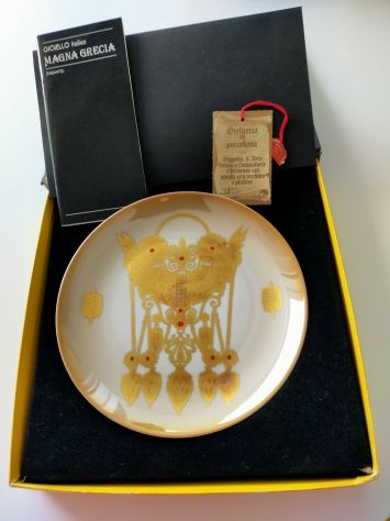 piatti MORBELLI da collezione anni '80, con scatola originale e certificazione - Foto 4