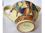 Orvieto-Caraffa-Ceramica smaltata dipinta a mano 1960 ca.-Lab. Ceramica SCO-