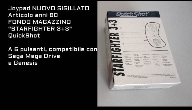 Joypad compatibile Sega Mega Drive,Genesis nuovo - Foto 2