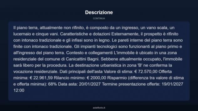 Immobile in asta di 172 m² in vendita a Canicattini Bagni - Foto 9