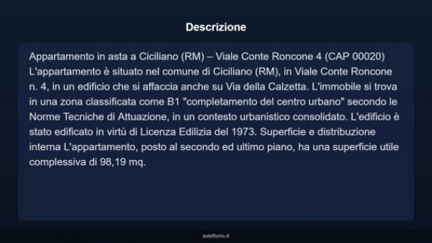 Immobile in asta di 98 m² in vendita a Ciciliano - Foto 5