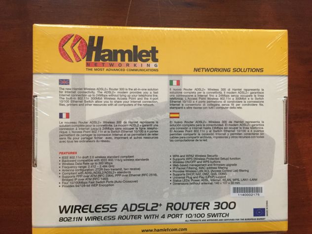 router HAMLET 300 N modem router - Foto 2