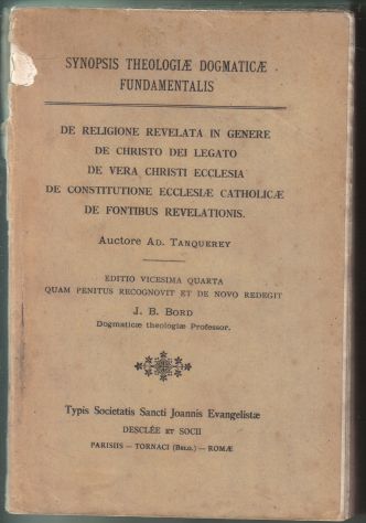 R45 - SYNOPSIS THEOLOGIAE DOGMATICAE FUNDAMENTELIS