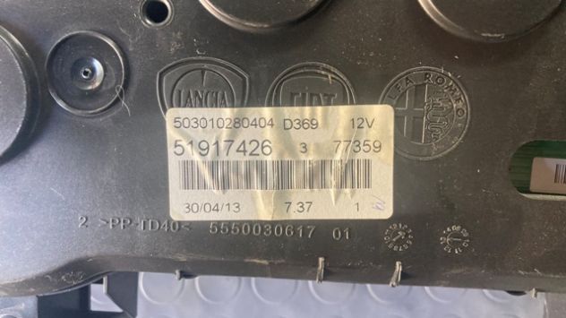 Quadro strumenti Fiat Punto Evo 1.2 del 2013 (51917426) - Foto 3