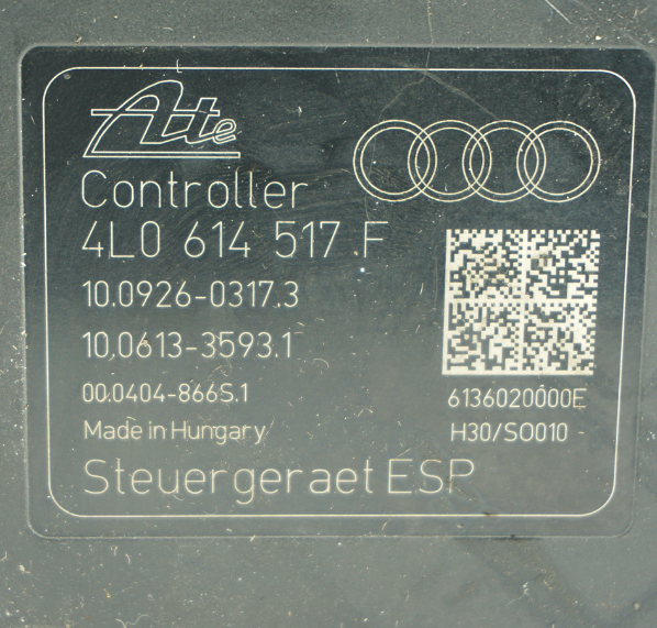 4L0614517F Audi Q7 3.0 TDI centralina ABS gruppo pompa ATE - Foto 3
